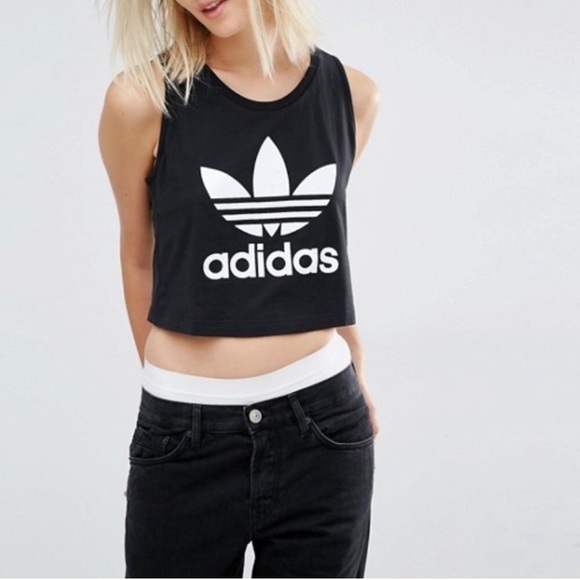 adidas originals cropped tank top